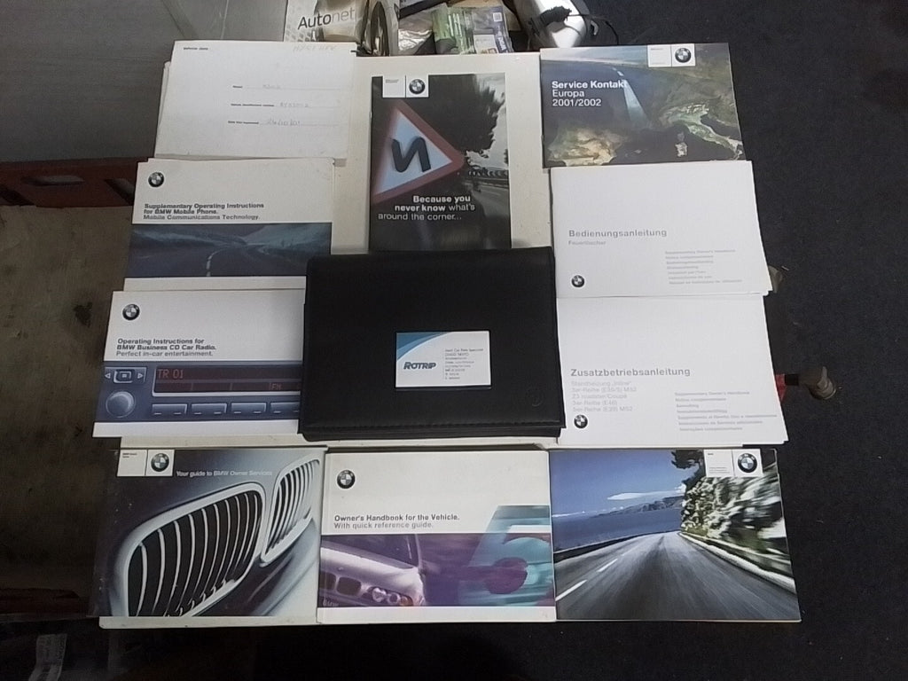 BMW E39 5 SERIES OWNERS MANUALS/HANDBOOK AND WALLET
