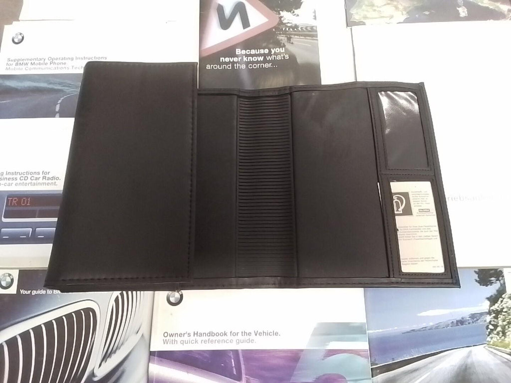 BMW E39 5 SERIES OWNERS MANUALS/HANDBOOK AND WALLET