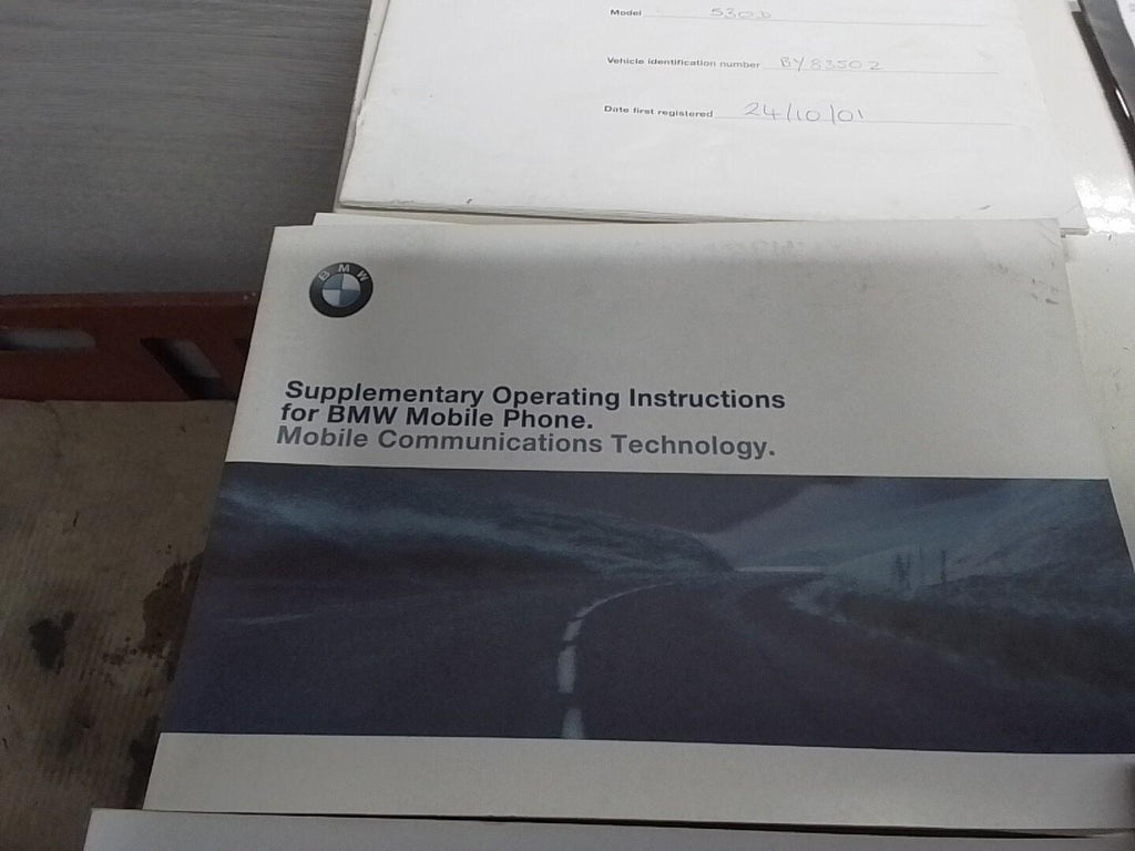 BMW E39 5 SERIES OWNERS MANUALS/HANDBOOK AND WALLET