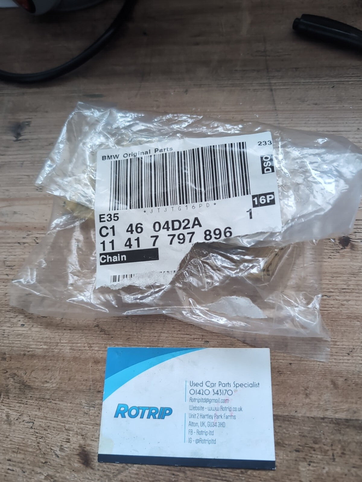 BMW E60 E61 E70 E71 E81 E82 E83 OIL PUMP CHAIN #7797896 #11417797896