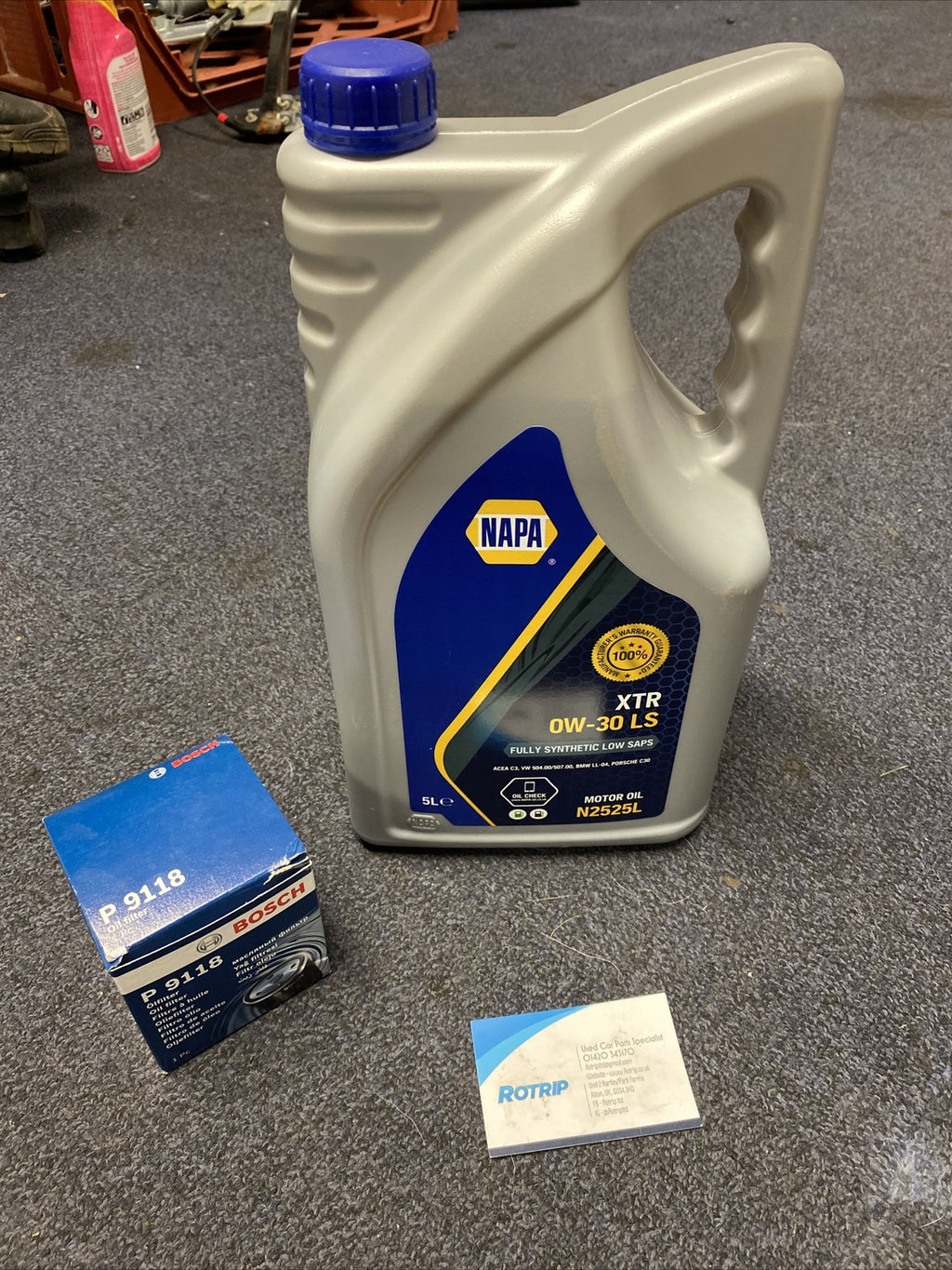 BMW E39 530D Oil Change Service Kit M57D30 (Bosch Oil Filter & 5L of 0W-30)