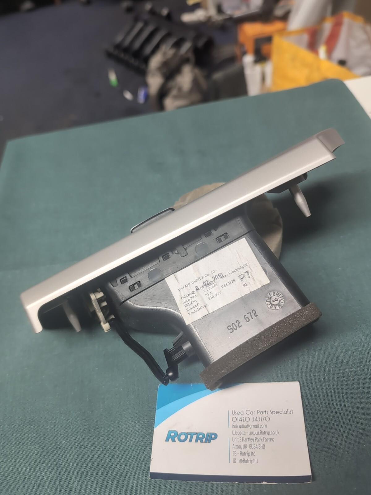 BMW 3 Series E90 E91 E92 Dashboard Air Vent Front Right Silver #9130466