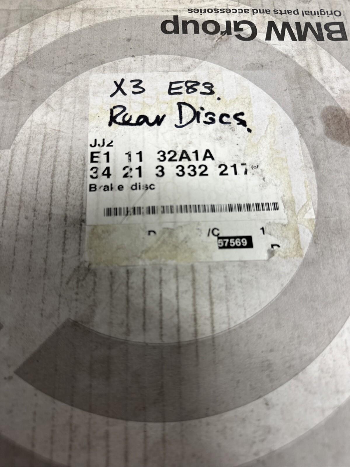 BMW X3 E83 Single Rear Brake Disc #34213332217 #3332217 - 20.4mm