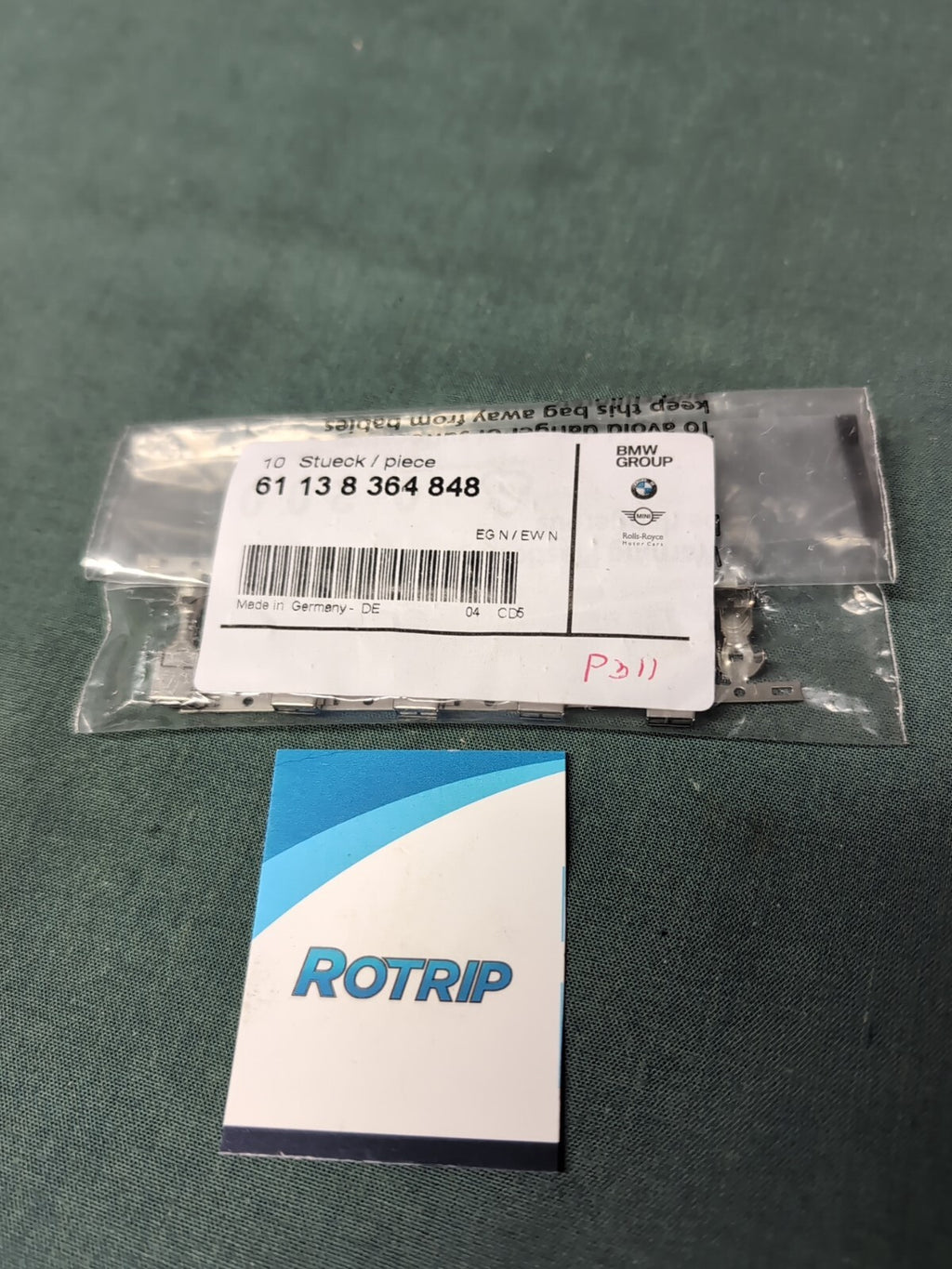 BMW Wiring Plug Connector Terminal Contact Pin #8364848 #61138364848- Bag of 10