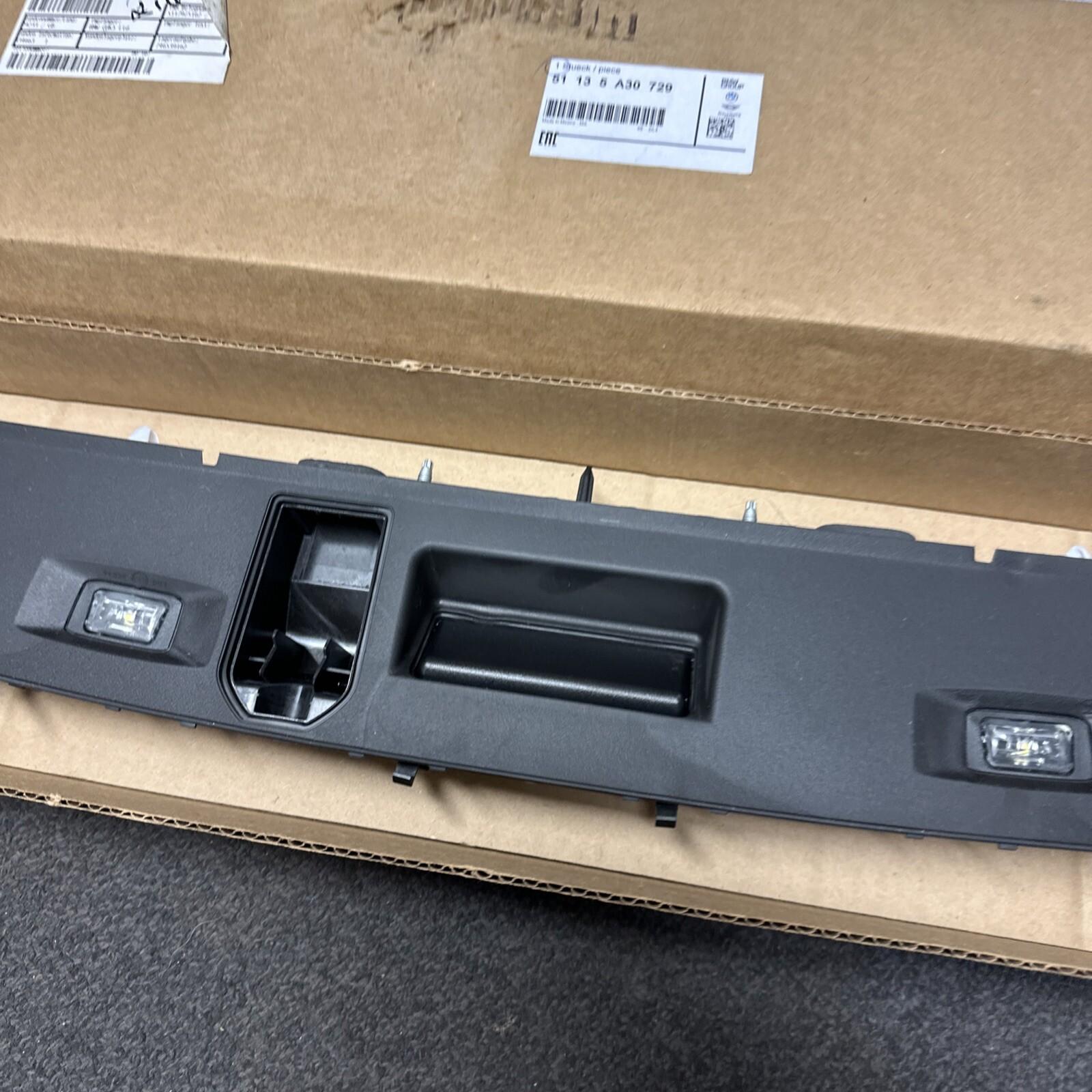 BMW X7 G07 Number Plate Light/Boot Button Holder Trim #5A30729