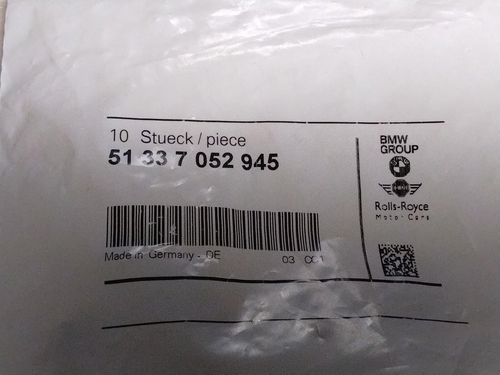 BMW X5 E53 DOOR SEAL CLAMP (BROWN) PACK OF 10 #7052945