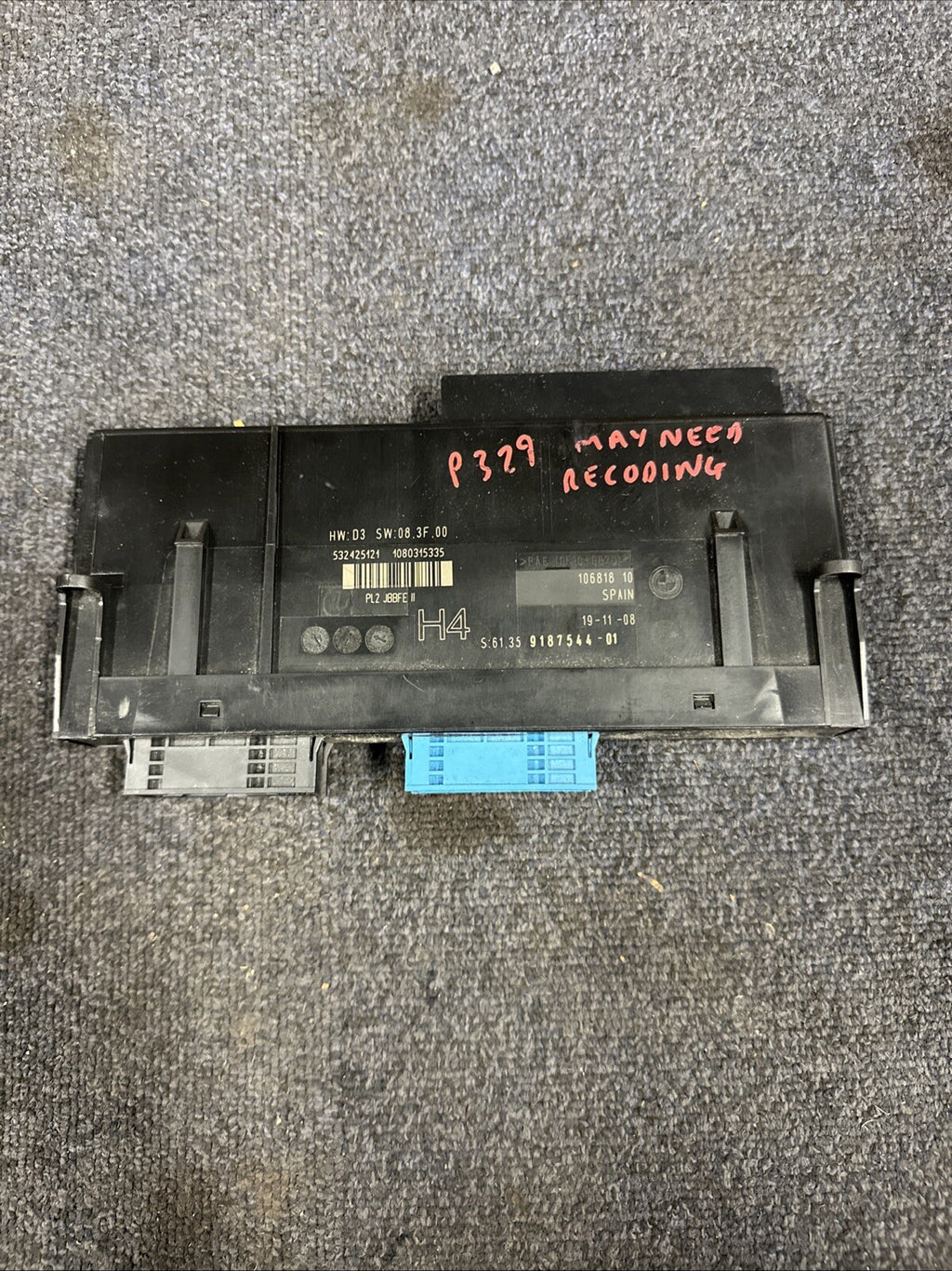 BMW E90/E91 3 Series Body Control Module #9187544