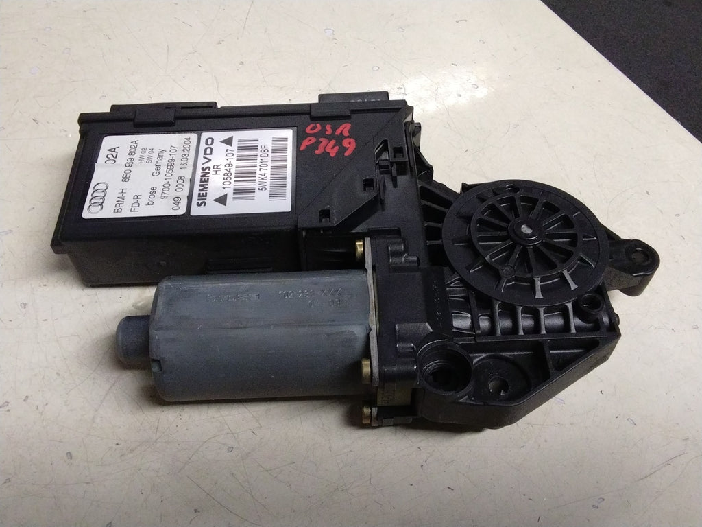 AUDI A4 B6 DRIVERS (O/S) REAR WINDOW MOTOR #8E0959802A