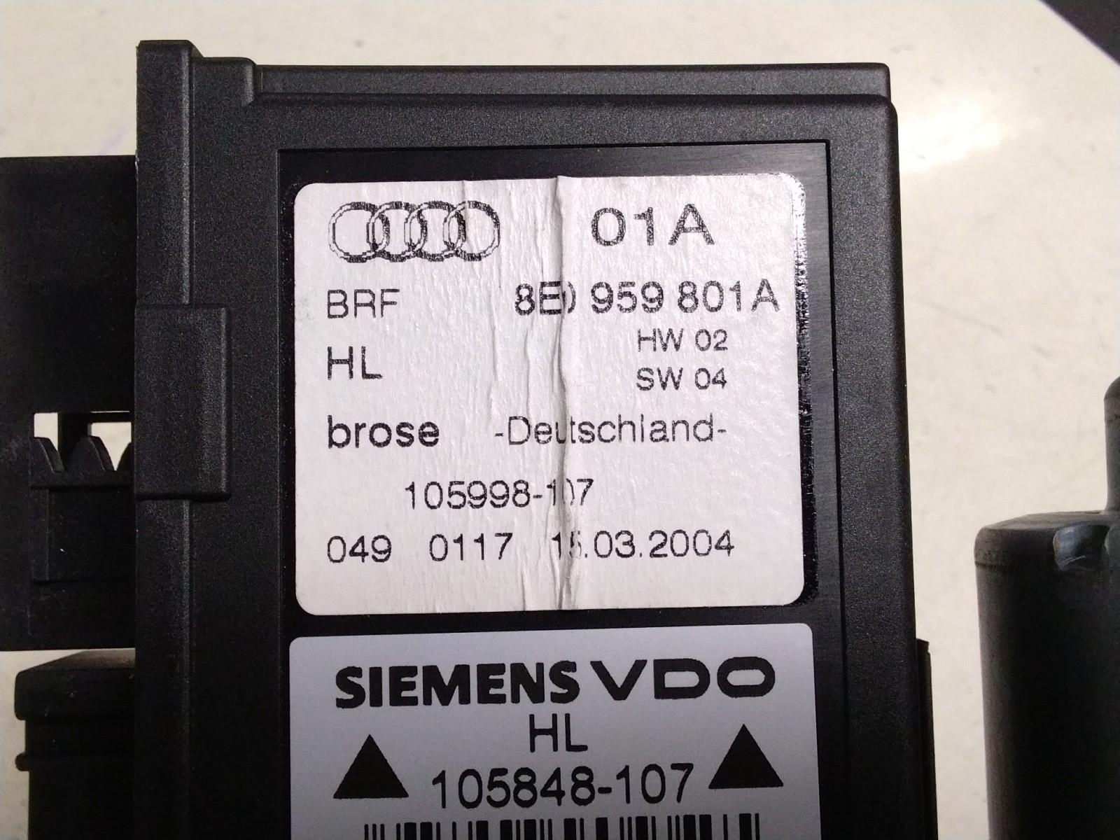 AUDI A4 B6 PASSENGER (N/S) REAR WINDOW MOTOR 8E0959801A