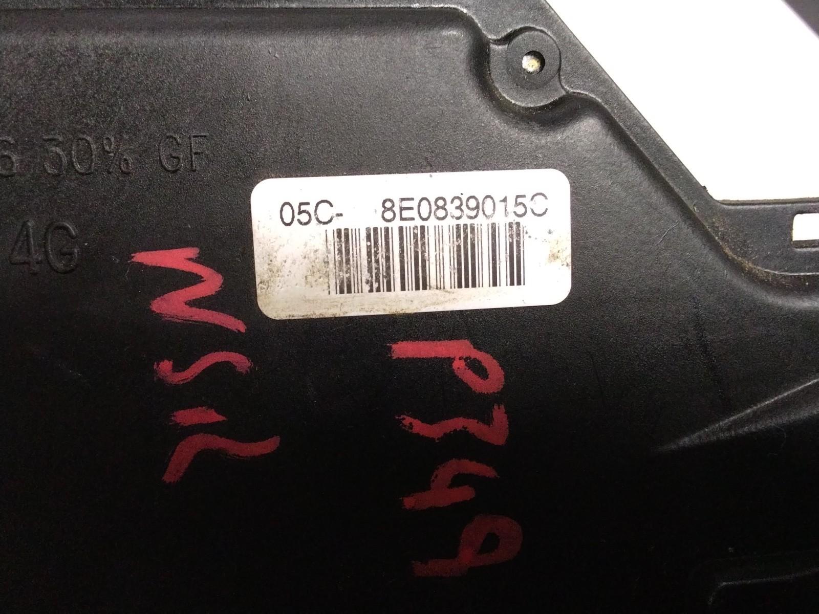 AUDI A4 B6 PASSENGER (N/S) REAR DOOR LOCK AND ACTUATOR 8E0839015C