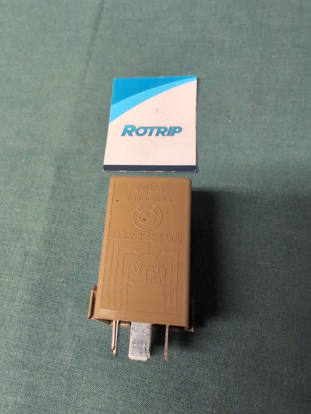BMW E39 5 SERIES BROWN 7 PIN WINDSCREEN WIPER RELAY #61.36-8384505