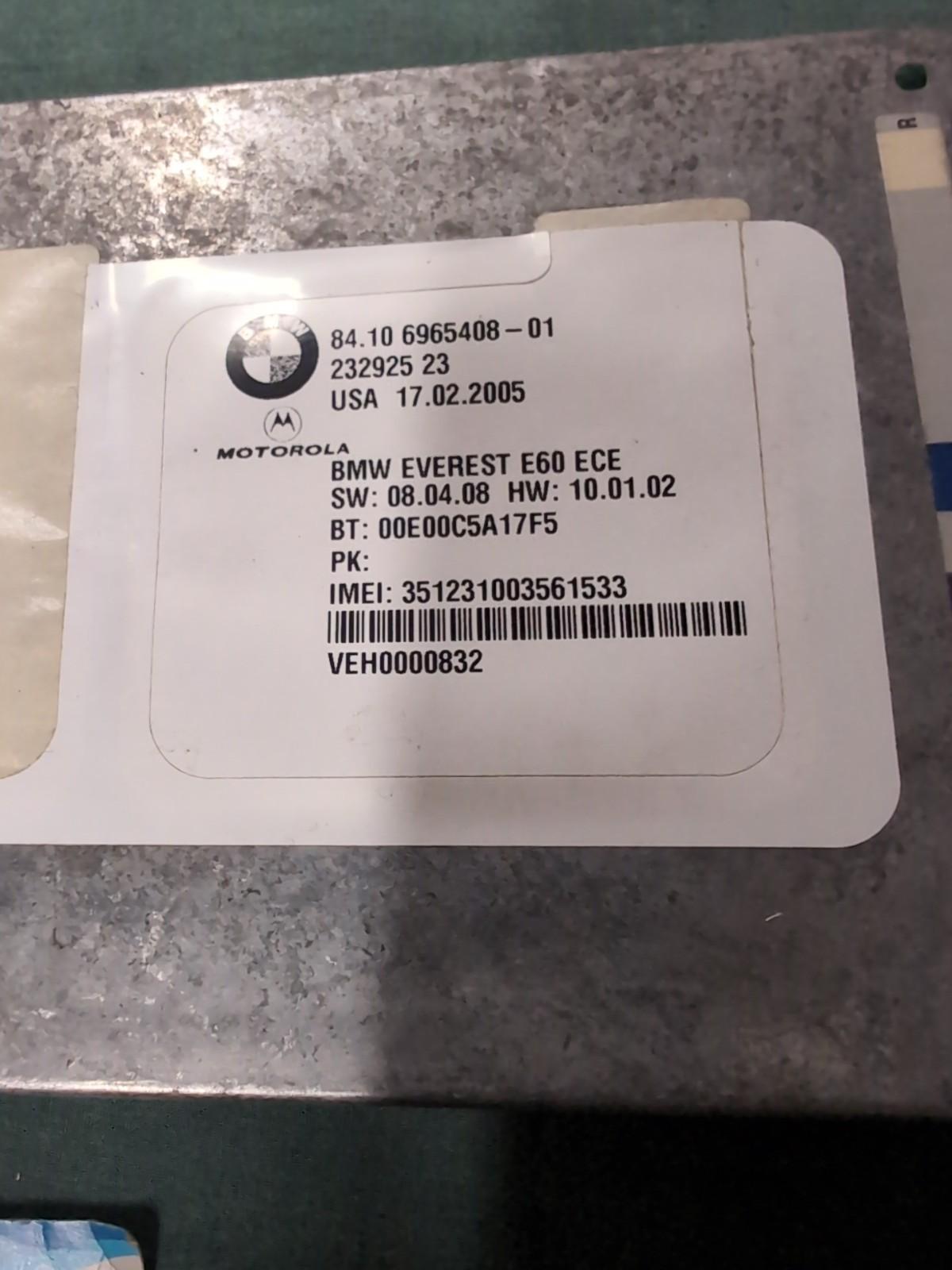 BMW 5 SERIES E61 BLUETOOTH MODULE #84.10 6965408-01