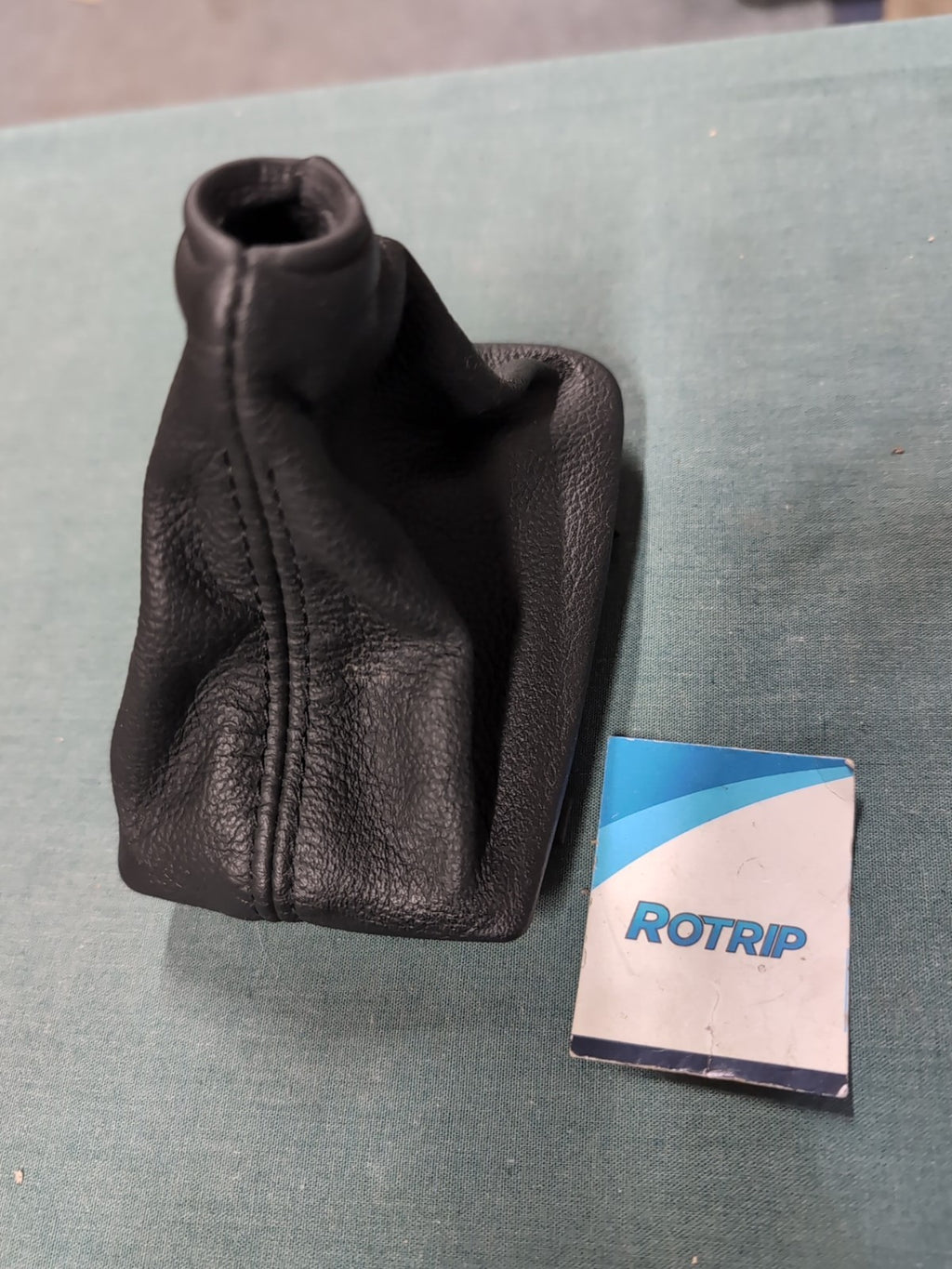 BMW 5 SERIES E60 E61 Automatic Leather Gear Stick Gaitor-Black #7526099