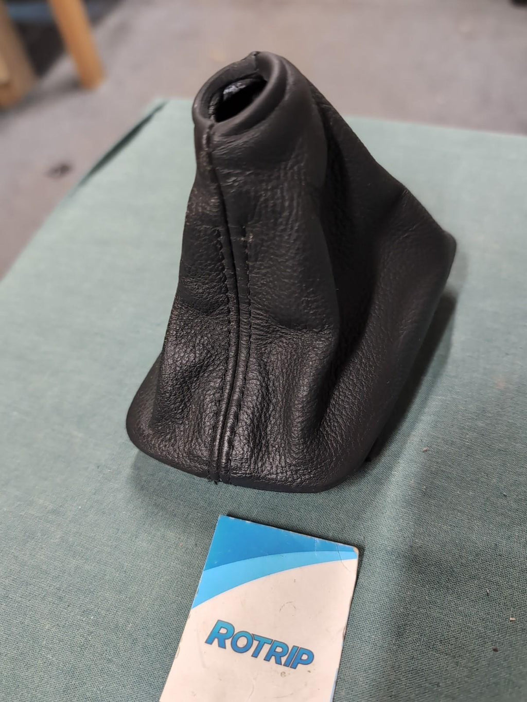 BMW 5 SERIES E60 E61 Automatic Leather Gear Stick Gaitor-Black #7526099
