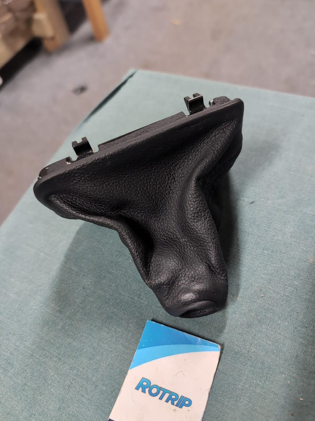 BMW 5 SERIES E60 E61 Automatic Leather Gear Stick Gaitor-Black #7526099