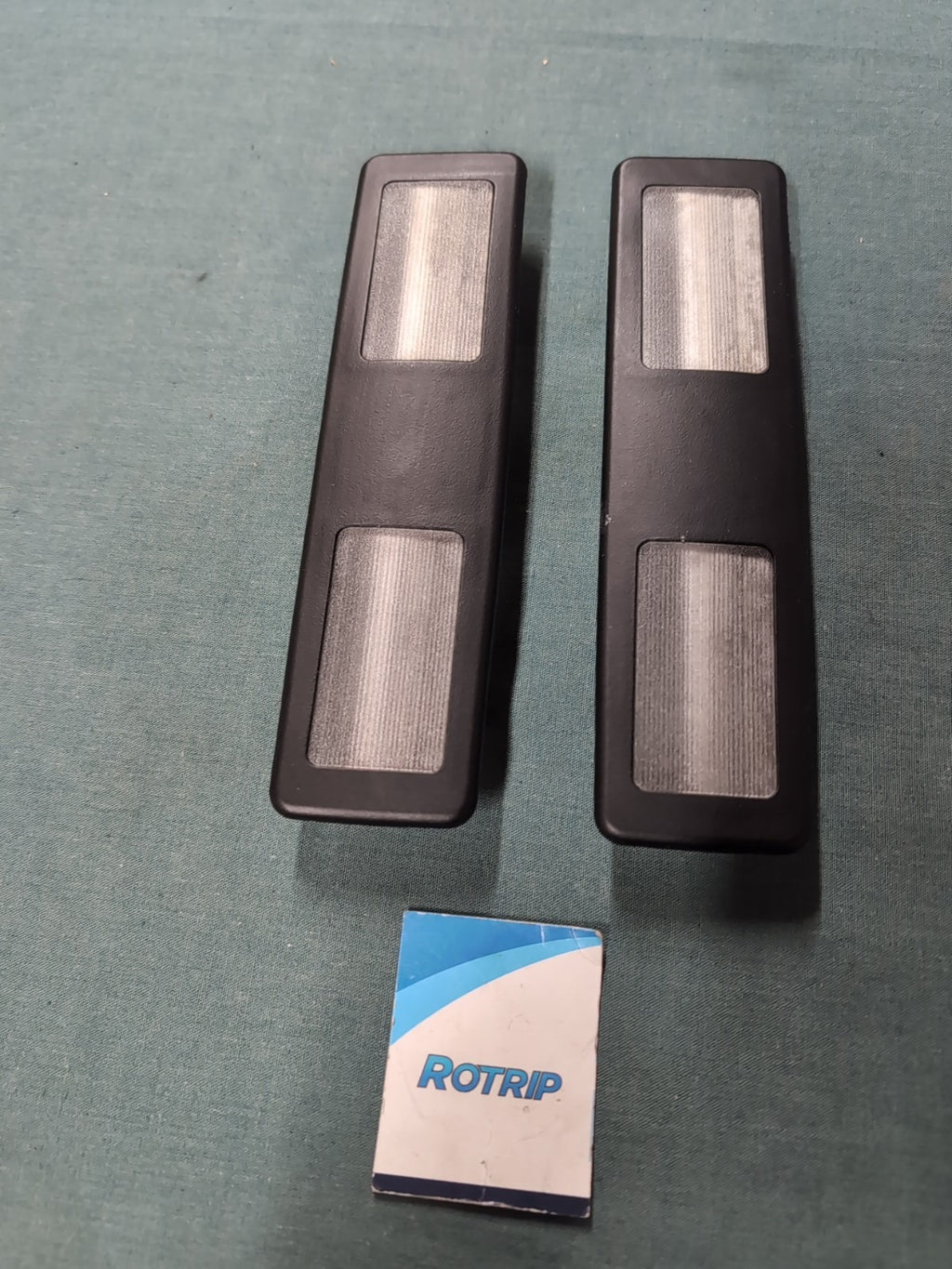 BMW E39 5 Series Front Interior Sun Visor Vanity Mirror Lights Black (P375)
