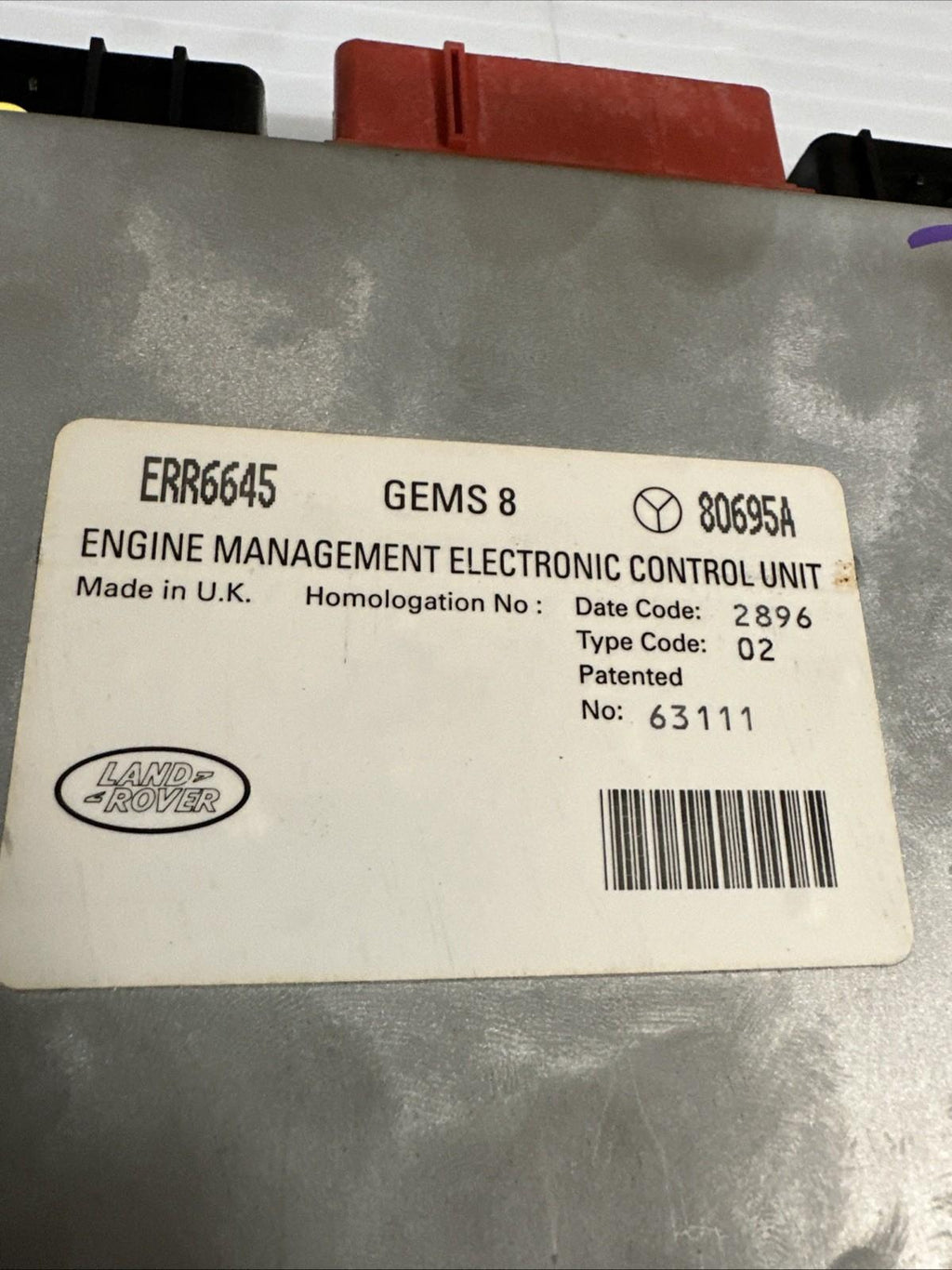 Range Rover P38 (4.6) GEMS 8 Engine Control Unit (ECU) #ERR6645