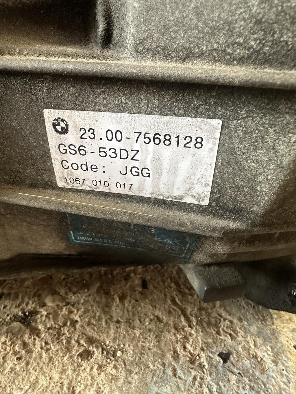 BMW E82 1 Series (123d - N47S) 6 Speed Manual Gearbox GS6-53DZ #7568128