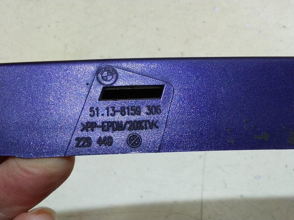 BMW E39 5 SERIES UNDER HEADLIGHT TRIM VELVET BLUE #8159306