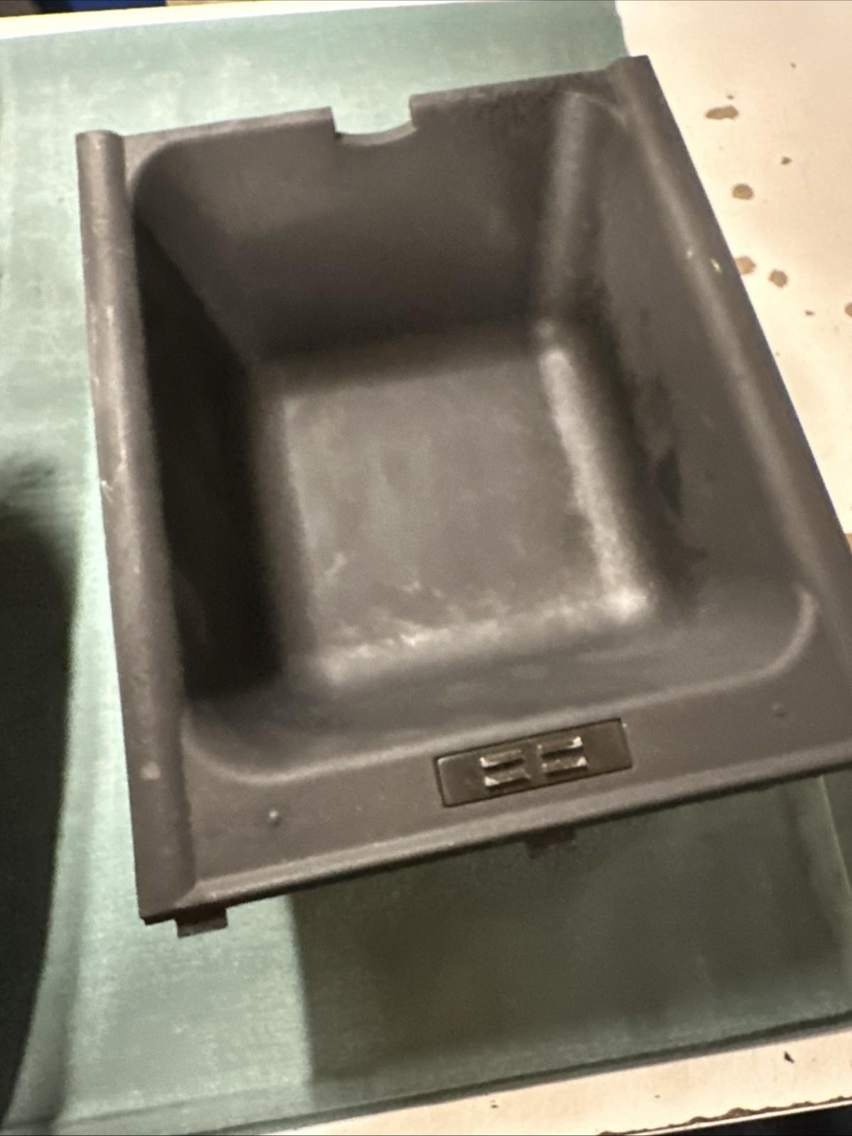 BMW E39 5 Series Black Sliding Arm-rest with Tray #7140677 #806219